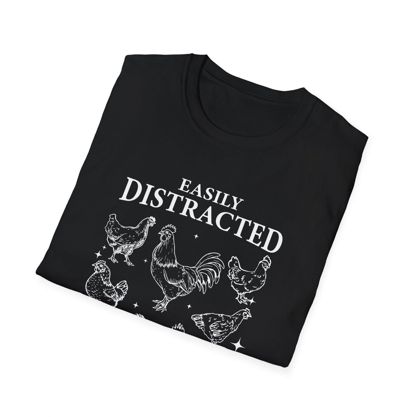 Easily Distracted by Peckers Tee – Farm Life with a Side of Sass