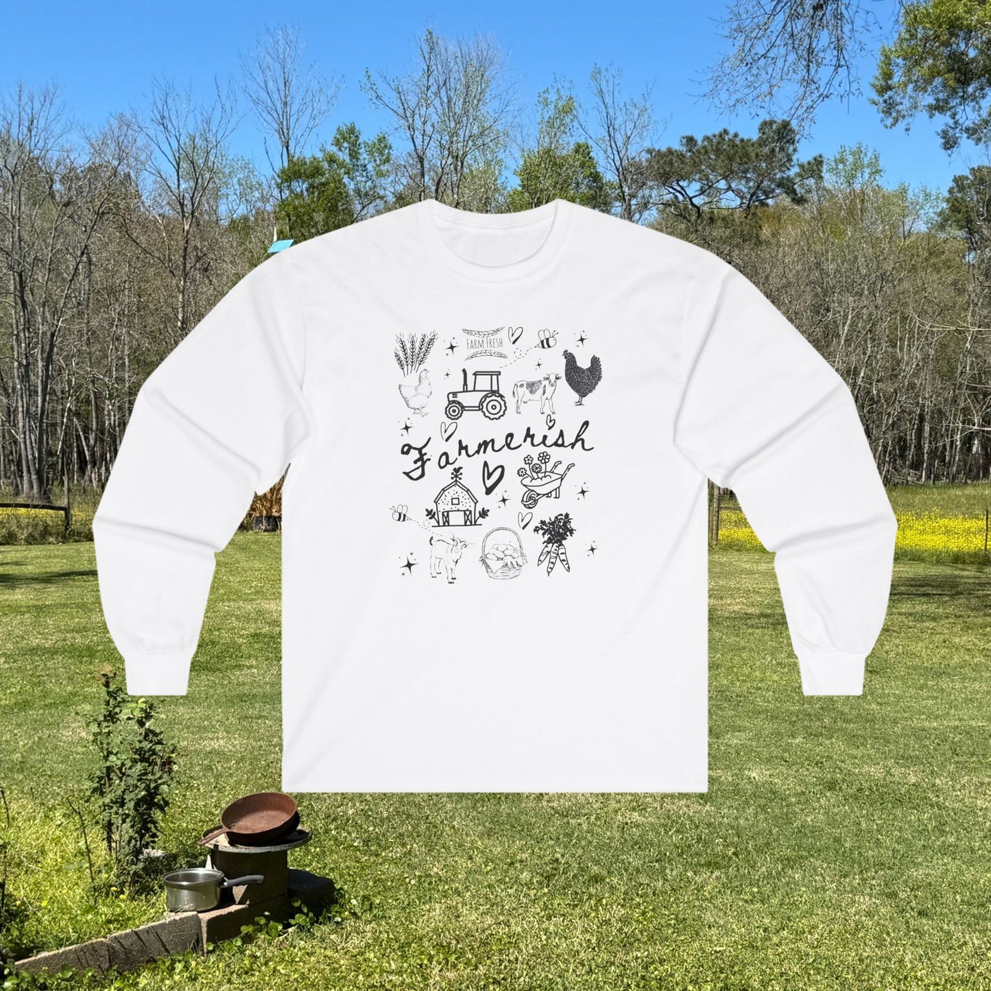 Farmerish Unisex Long Sleeve Tee - Ideal for Farmers and Nature Lovers