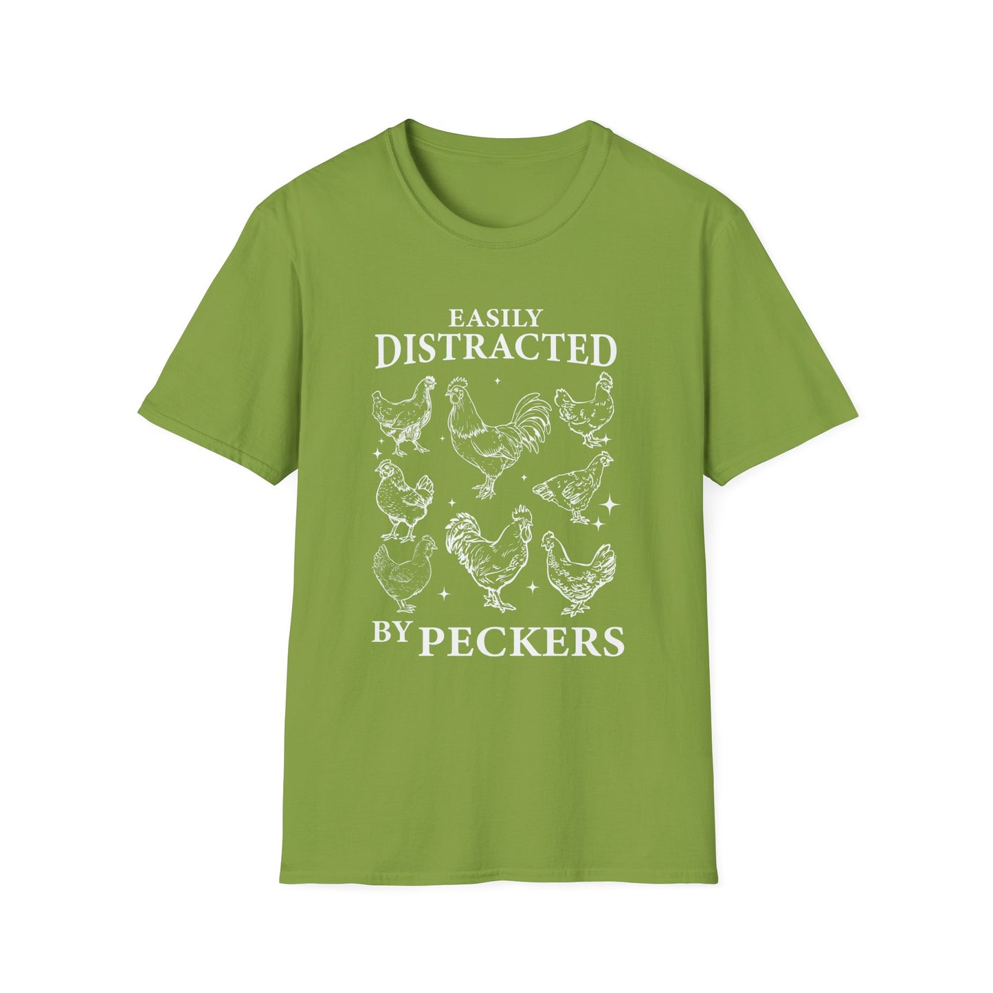 Easily Distracted by Peckers Tee – Farm Life with a Side of Sass