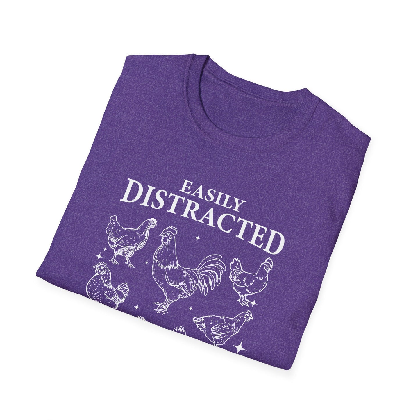 Easily Distracted by Peckers Tee – Farm Life with a Side of Sass