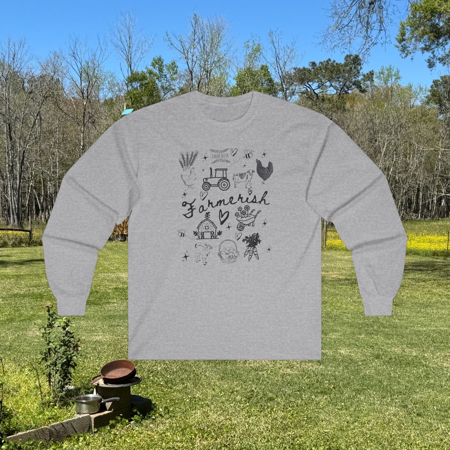 Farmerish Unisex Long Sleeve Tee - Ideal for Farmers and Nature Lovers