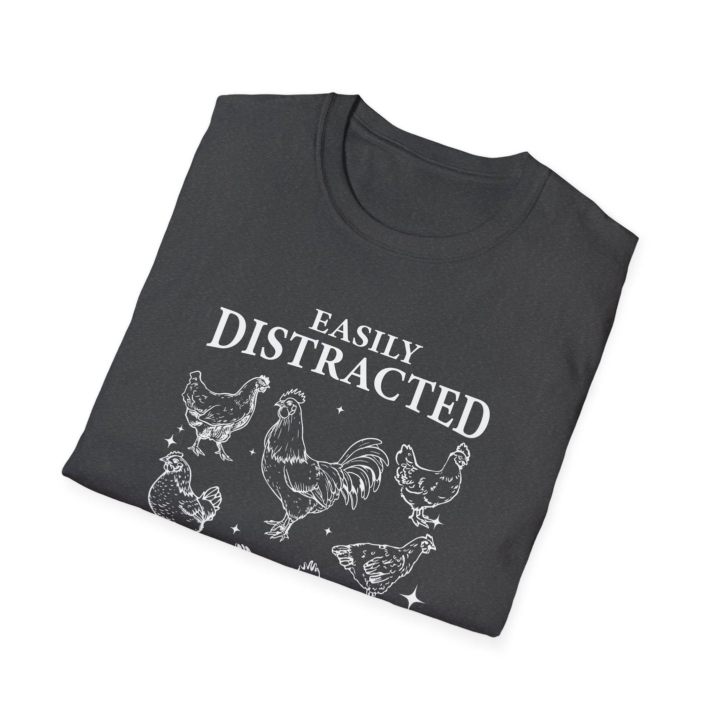 Easily Distracted by Peckers Tee – Farm Life with a Side of Sass
