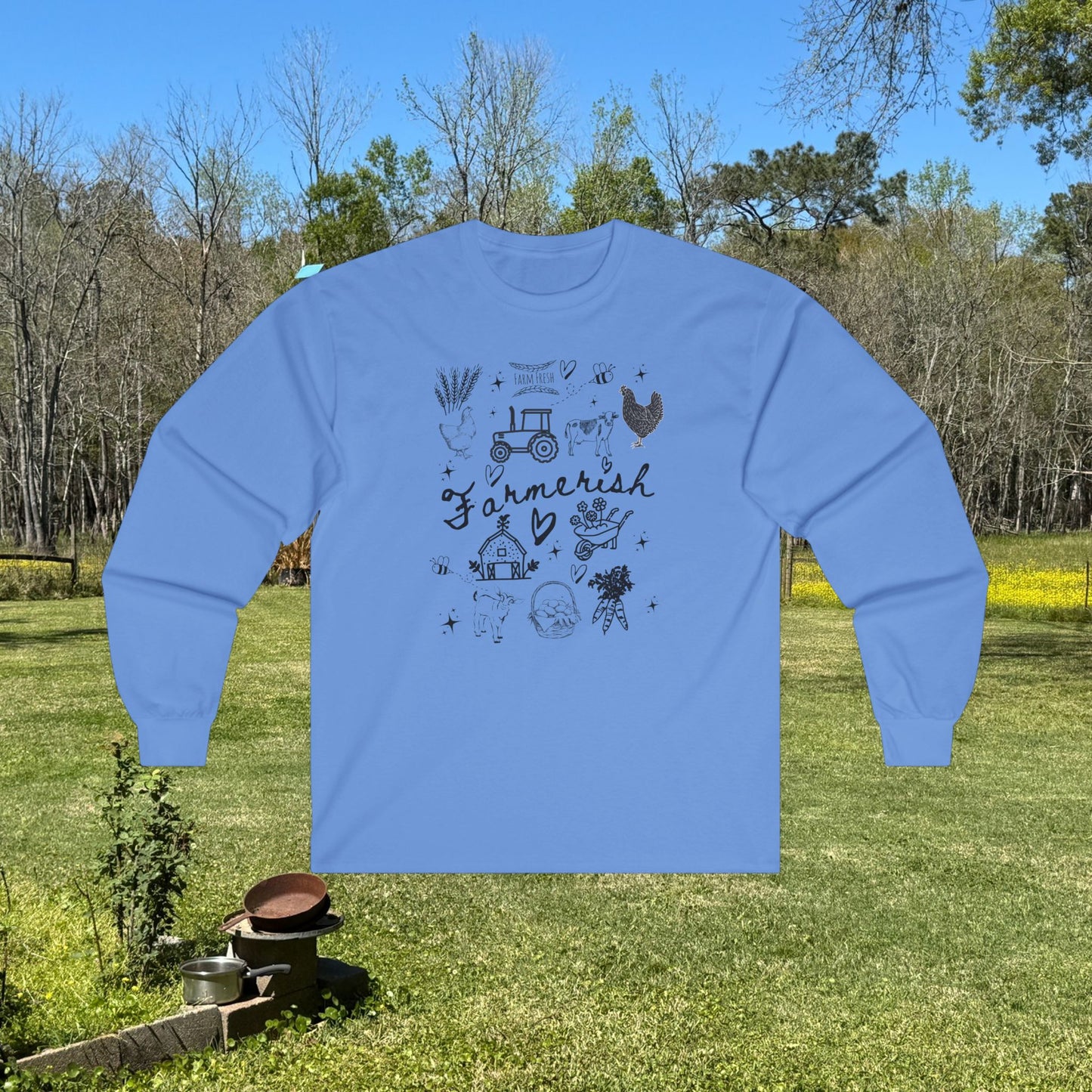 Farmerish Unisex Long Sleeve Tee - Ideal for Farmers and Nature Lovers