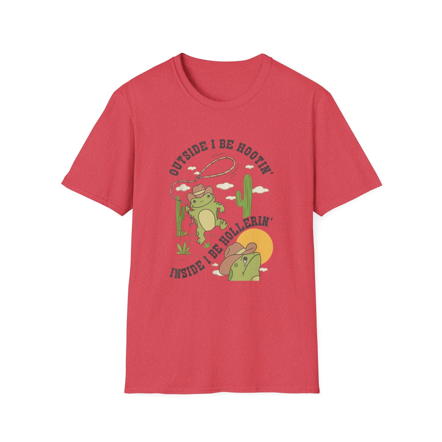 'Outside I Be Hootin', Inside I Be Hollerin' – Unisex Softstyle Tee