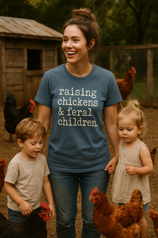 Raising Chickens and Feral Children Softstyle T-Shirt