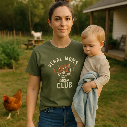 Feral Moms Social Club Tee – Members Only (Sorta)