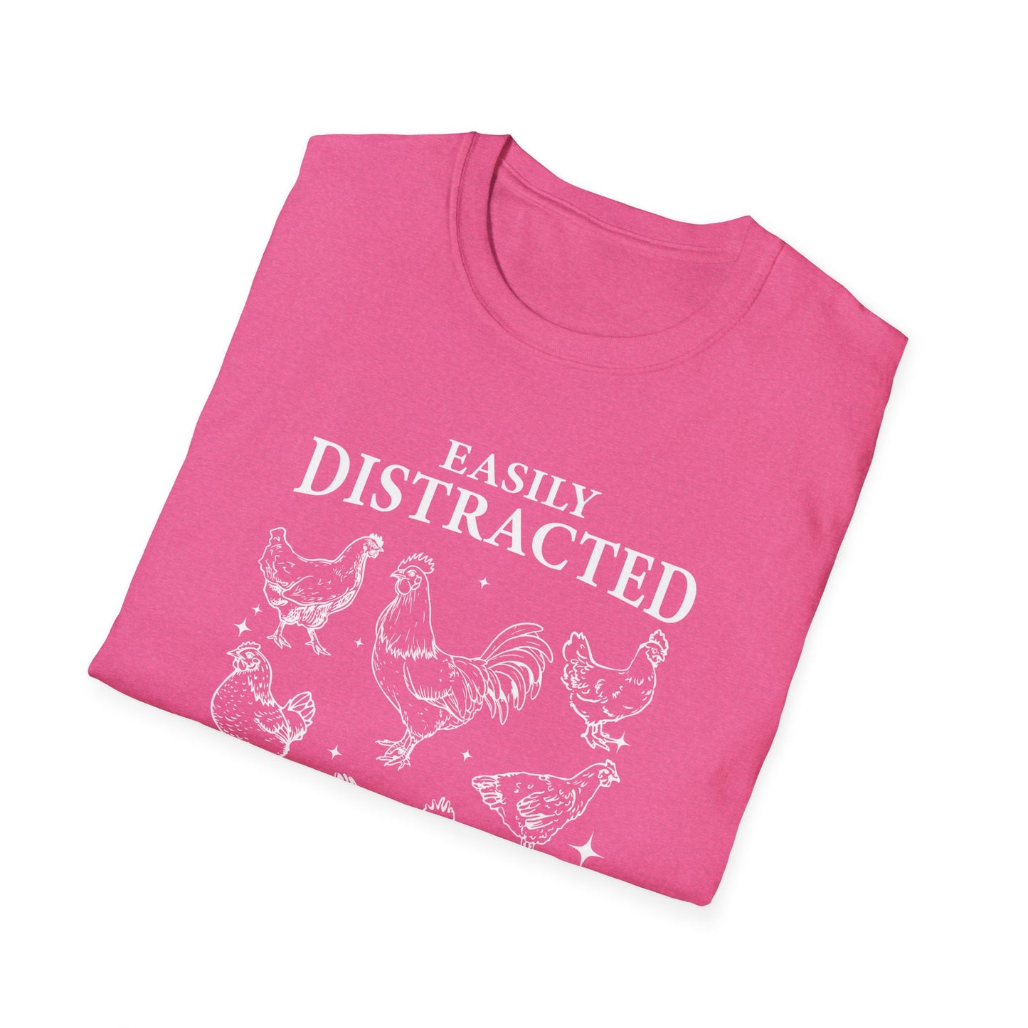 Easily Distracted by Peckers Tee – Farm Life with a Side of Sass